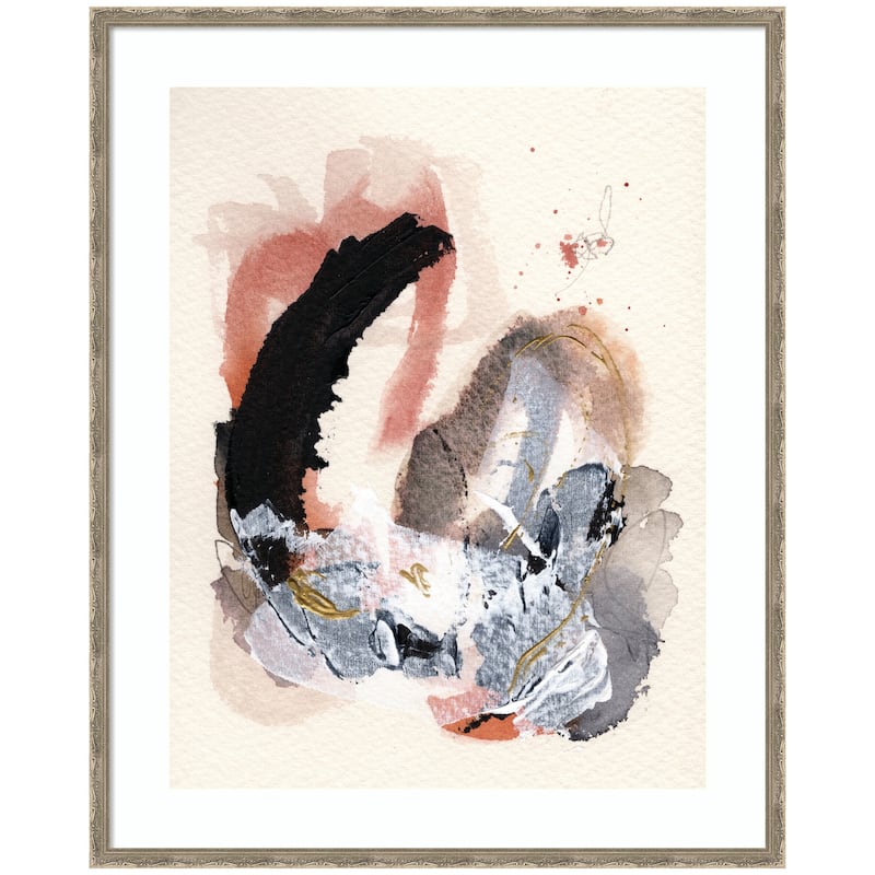 Kate and Laurel Framed Art Urban Wanderer 3 by Xizhou Xie - Silver