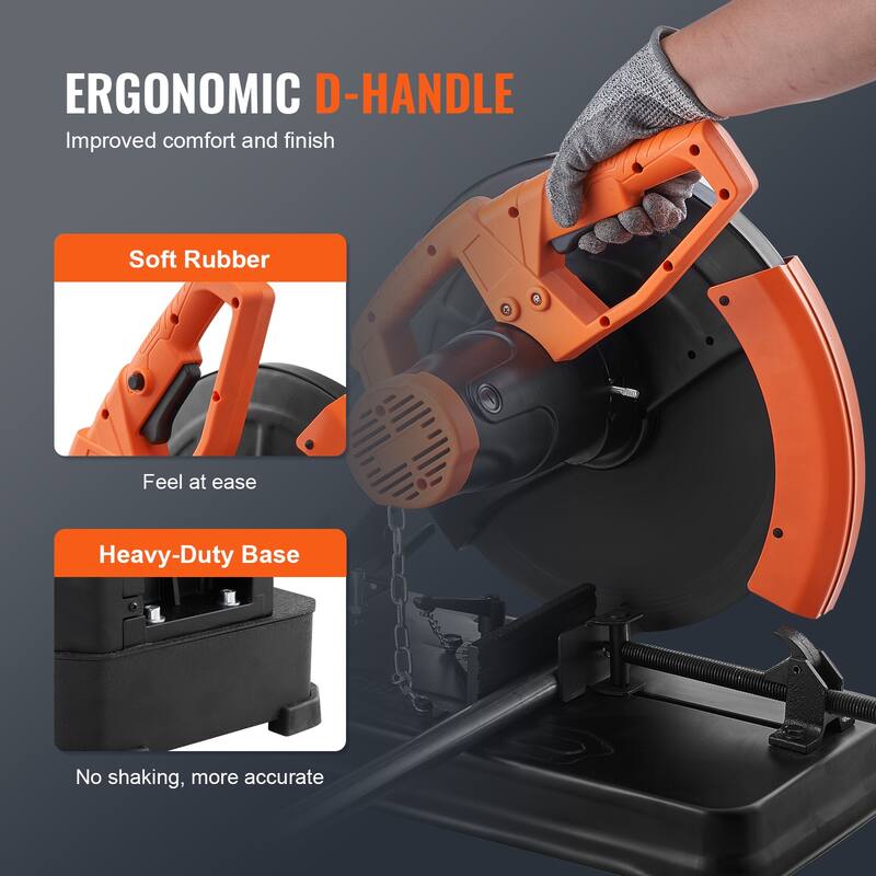 Abrasive Chop Saw Cutting Metal Cutting Chop Saw for Steel/Rebar/Iron/Aluminum - 2300W