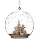 preview thumbnail 2 of 4, Deer Family in Snow Glass Globe Christmas Ornament - 4.75"