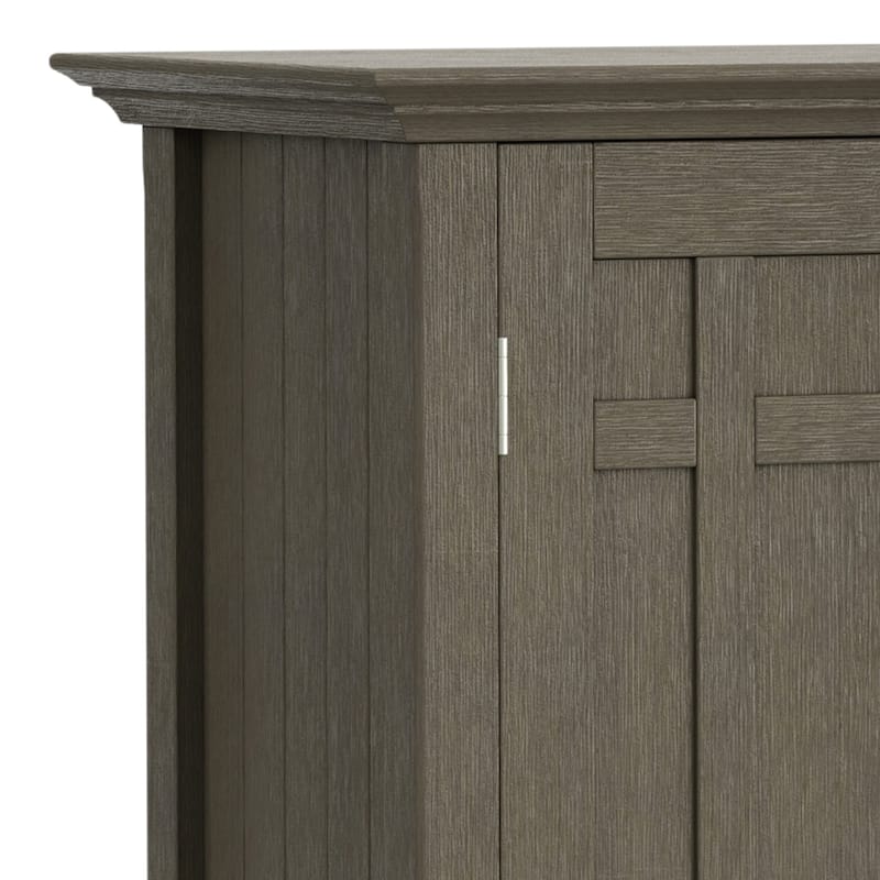 WYNDENHALL Freemont SOLID WOOD 54 inch Wide Transitional Sideboard Buffet and Wine Rack - 54 W x 17 D x 36 H