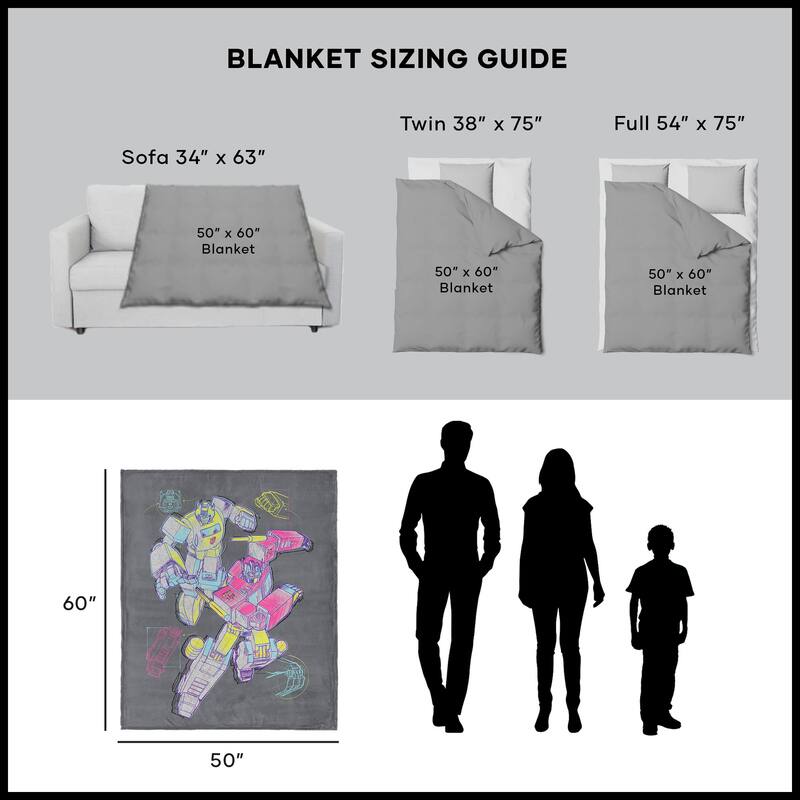 Hasbro Transformers Silk Touch Throw Blanket