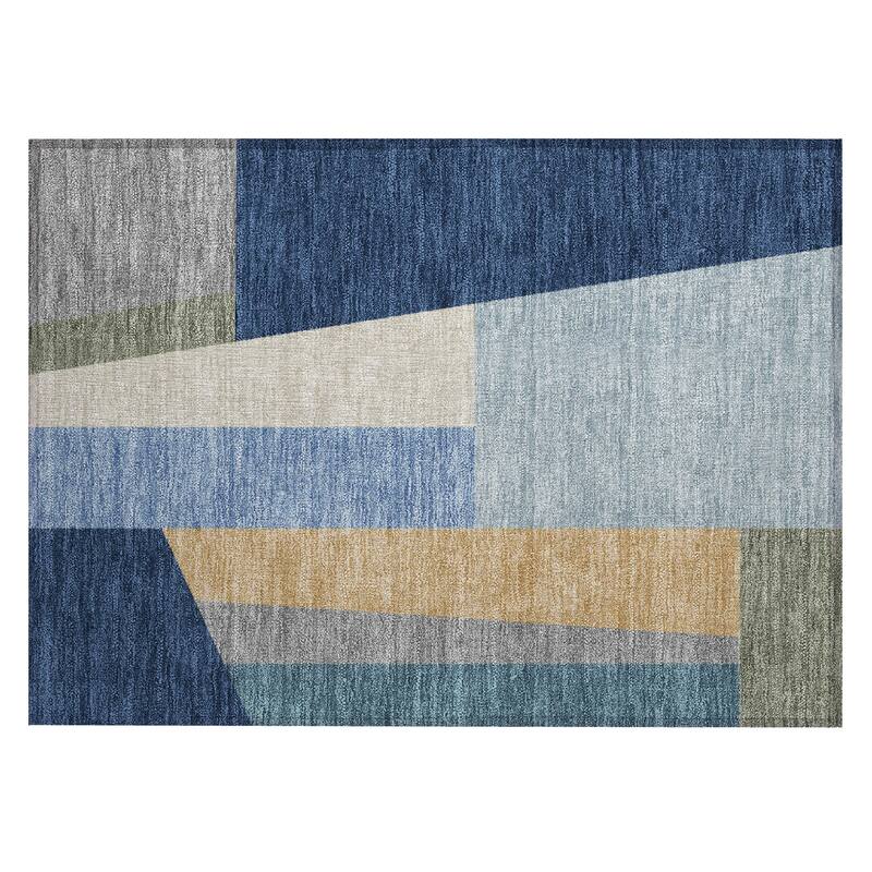 Machine Washable Indoor/ Outdoor Contemporary Jolie Chantille Rug