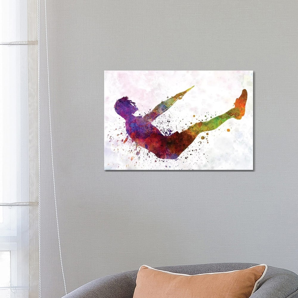 iCanvas "Man Exercising Workout Fitness" by Paul Rommer Canvas Print