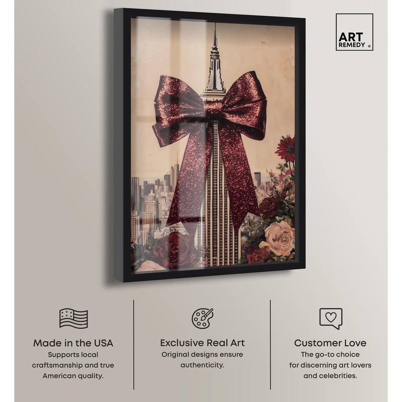 Sparkling Empire State Building Shadowbox by Art Remedy