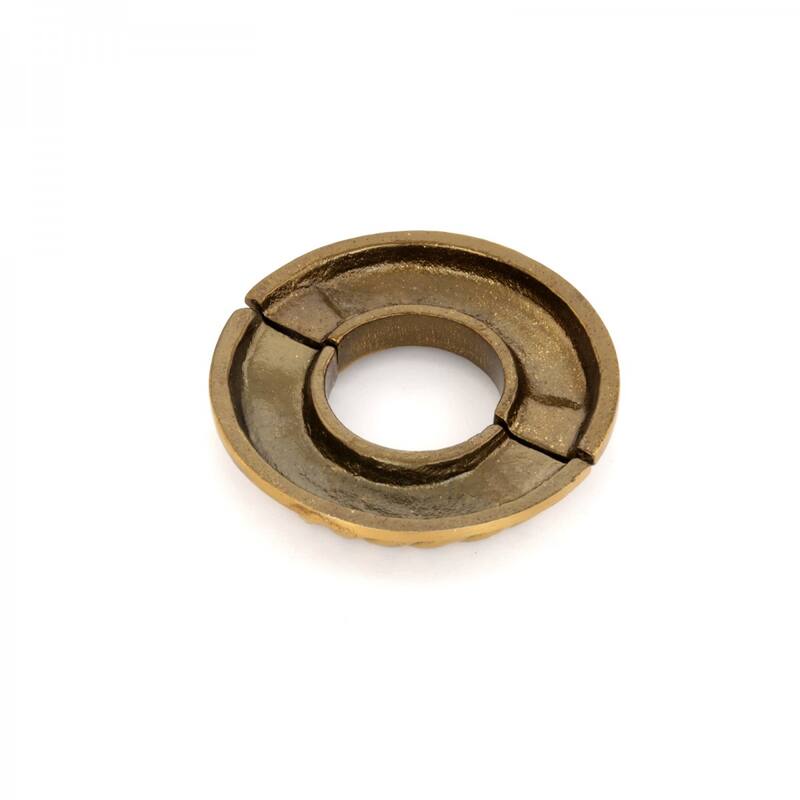 Aluminum Radiator Flange Le Cruller Style Gold Finish 1" (IPS) 1.38" ID - 3.13" OD Renovators Supply