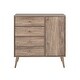 preview thumbnail 20 of 67, Prepac Milo Mid Century Modern 4-Drawer Chest with Door