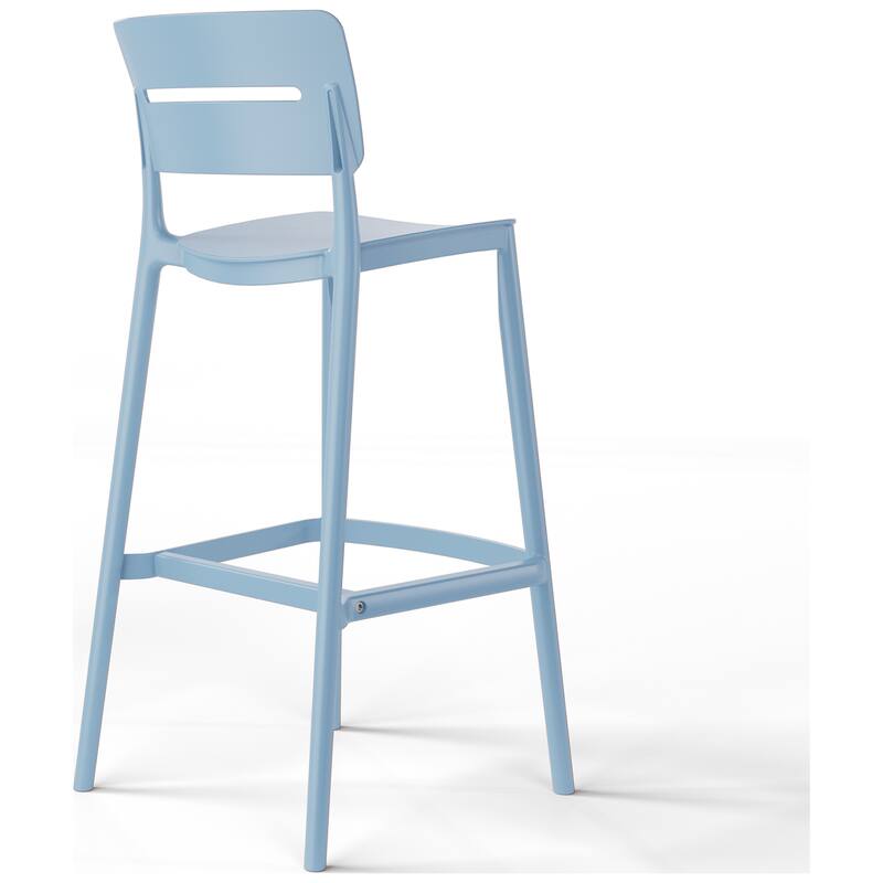 Frond and Form 29.5 Inch Outdoor Bar Stool (Set of 2)