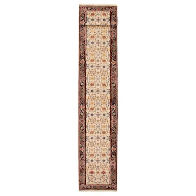 ECARPETGALLERY Hand-knotted Serapi Heritage Cream Wool Rug - 2'6 x 15'10