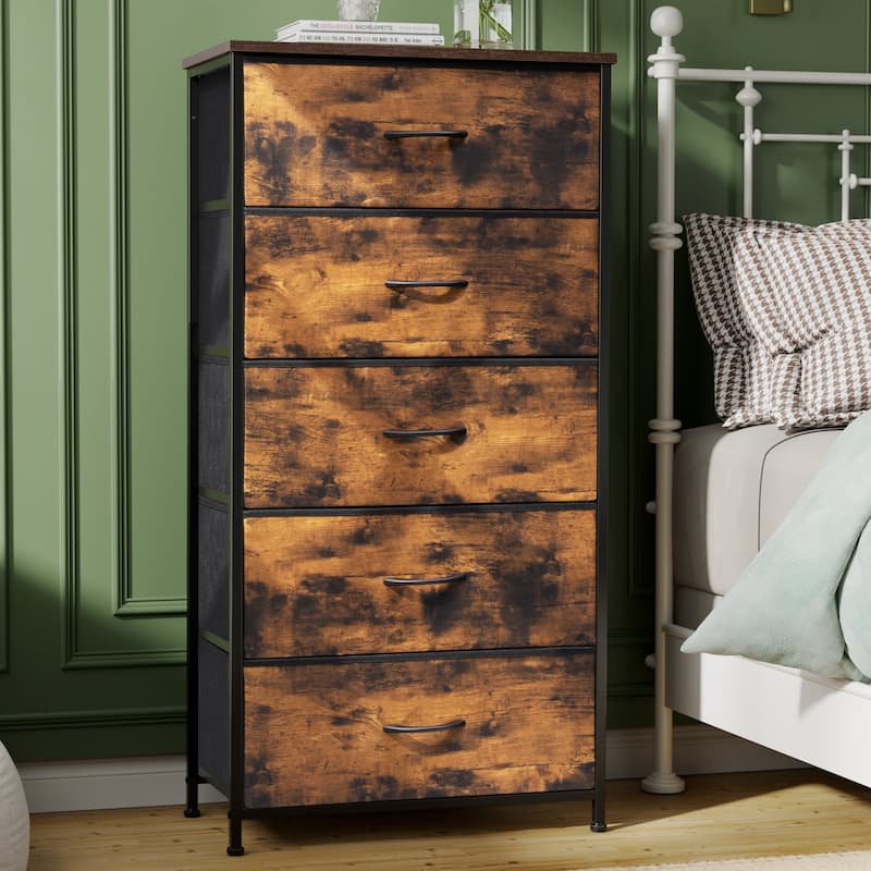 5 Drawers Vertical Dresser Storage Tower Organizer Unit for Bedroom