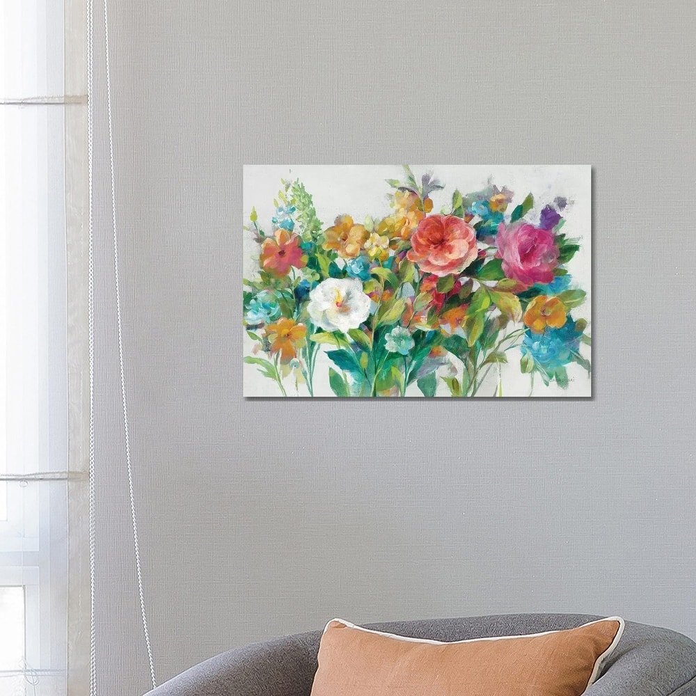 iCanvas "Country Florals Neutral" by Danhui Nai Canvas Print