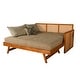 preview thumbnail 25 of 24, Somette Abaco Daybed with Pop-Up in Honey Includes Mattresses Brown
