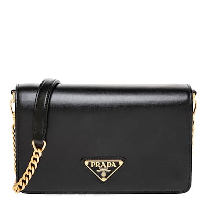 Prada Leather Flap Shoulder Bag