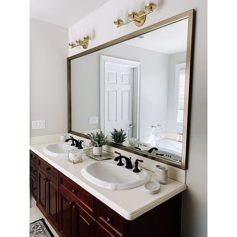 Frame My Mirror Champagne Bronze Framed Mirror, Ellis Design