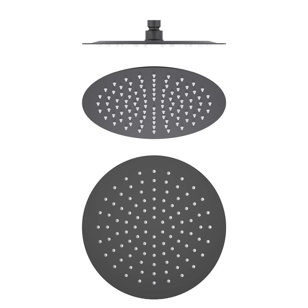 Circular 10" Metal Ultra Thin Profile Rain Shower Head 1.75 GPM