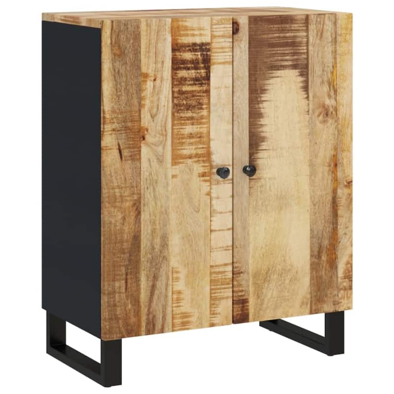 vidaXL Sideboard 23.6"x13"x29.5" Solid Wood Mango