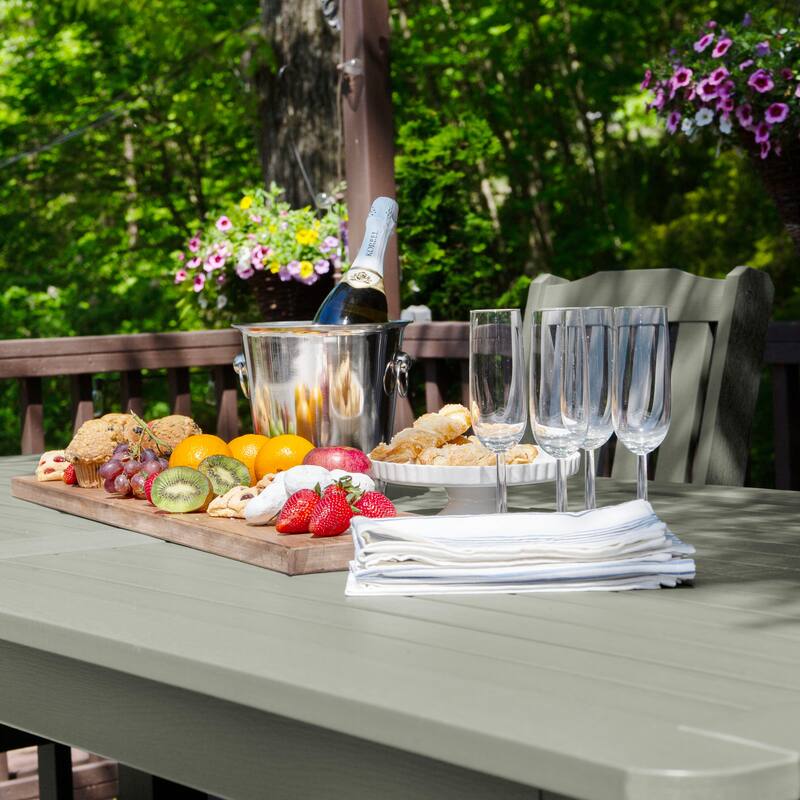 HIGHWOOD 7-Piece Outdoor Dining Set - 42" x 84" Table, Counter-height