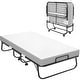 preview thumbnail 1 of 7, 38'' Folding Bed with Mattress, Portable Foldable Bed with Storage Cover Black
