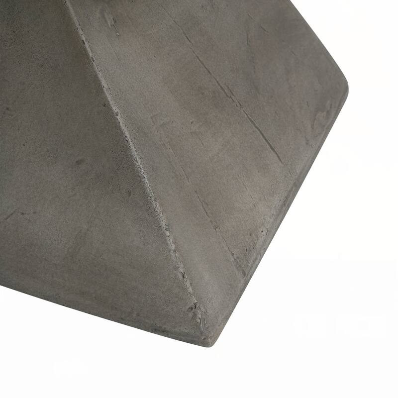 outdoor GEOMETRIC MGO SIDE TABLE,LIGHT GRAY COLOR