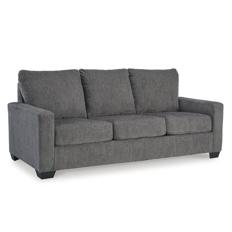 Signature Design by Ashley Rannis Pewter Queen Sofa Sleeper - 85"W x 40"D x 39"H