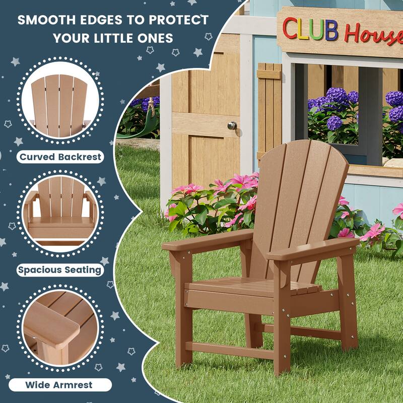 Laguna Kids Adirondack 5-Piece Square Table Dining Set