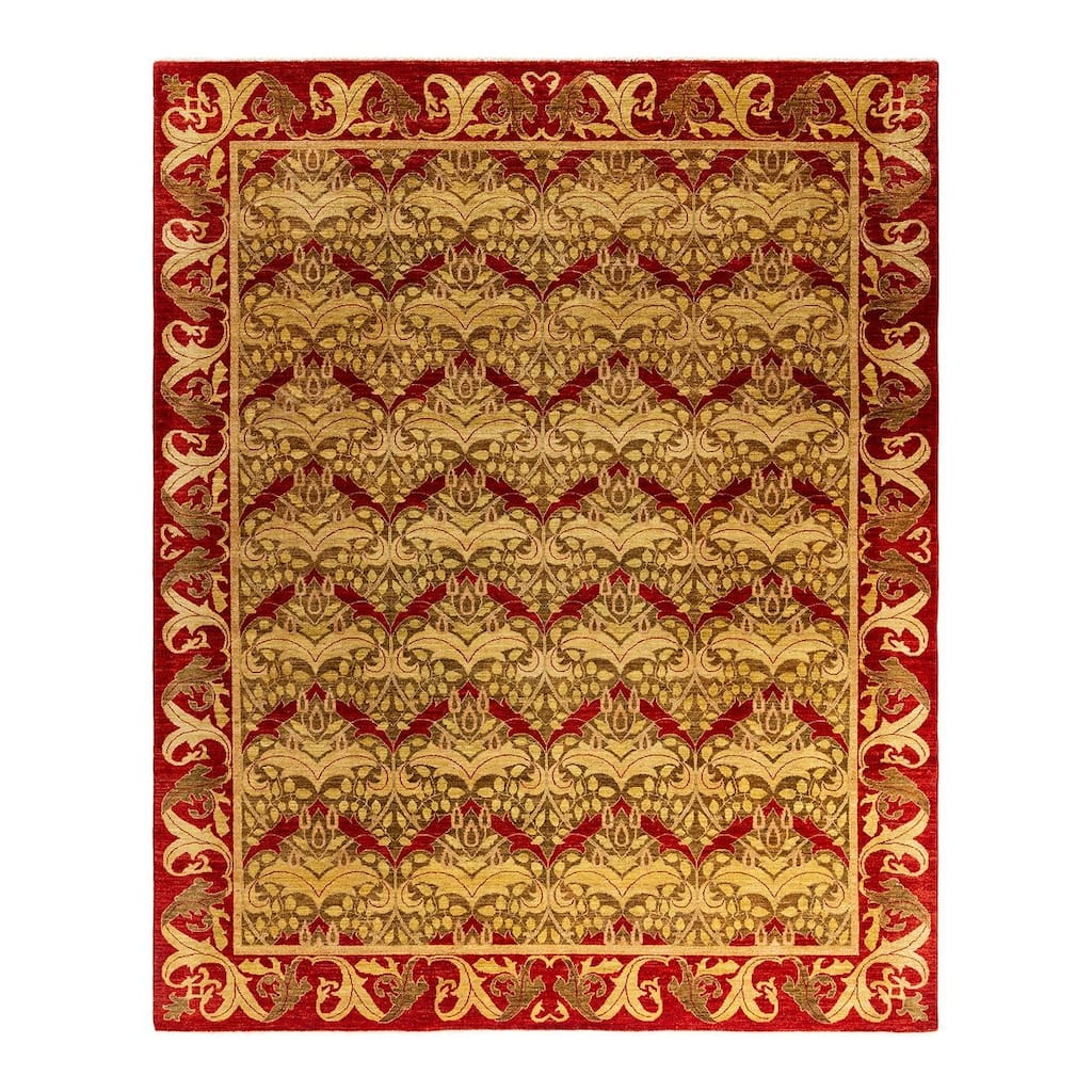 Overdyed, One-of-a-Kind Hand-Knotted Area Rug - Brown - 8' 2" x 10' 0"