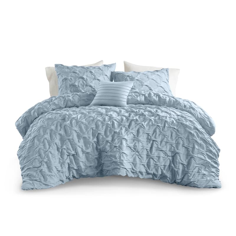 Chelsea Square Bailey Diamond Pucker Woven Comforter Set