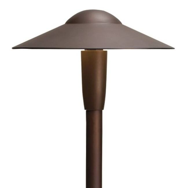 Kichler Dome 22" LED Path and Spread Light - 2700K - Textured Architectural Bronze