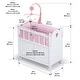 preview thumbnail 18 of 17, Badger Basket Cabinet Doll Crib with Bedding and Personalization Kit
