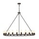 preview thumbnail 37 of 71, The Gray Barn Liam 48-inch Round Wagon Wheel 24-light Chandelier Rustic Iron