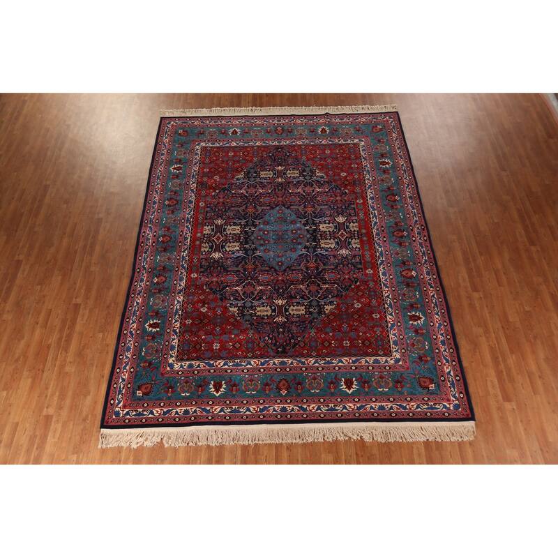 Vegetable Dye Tabriz Chinese Area Rug Handmade Wool Carpet - 9'3"x 12'1"