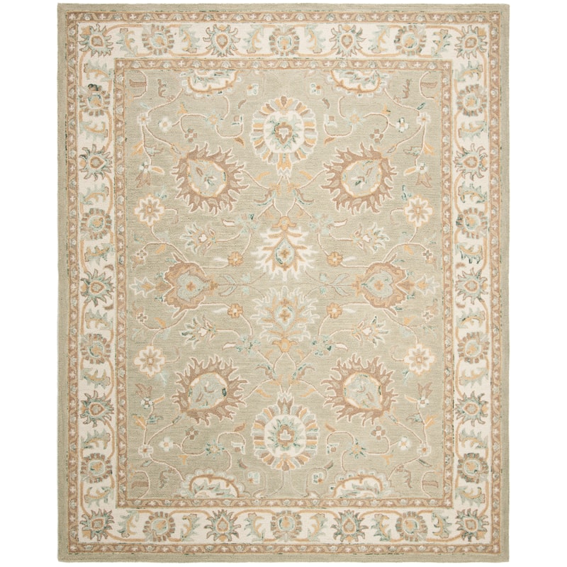 SAFAVIEH Handmade Blossom Riki Modern Floral Wool Rug