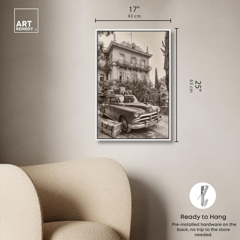 Pack Up the Car Canvas by Art Remedy