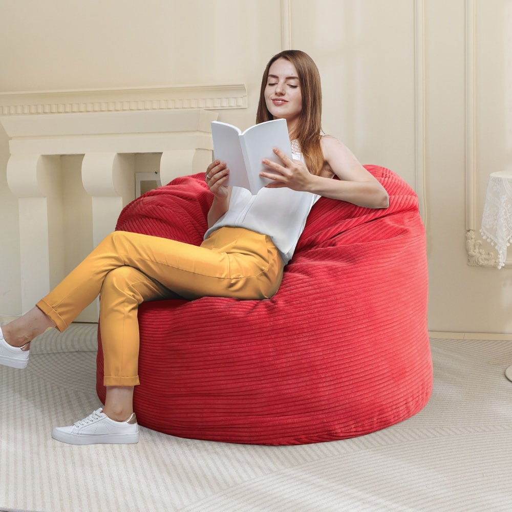 Corduroy Bean Bag Chair, Convertible Chair Folds from Bean Bag to Bed - On  Sale - Bed Bath & Beyond - 38427633