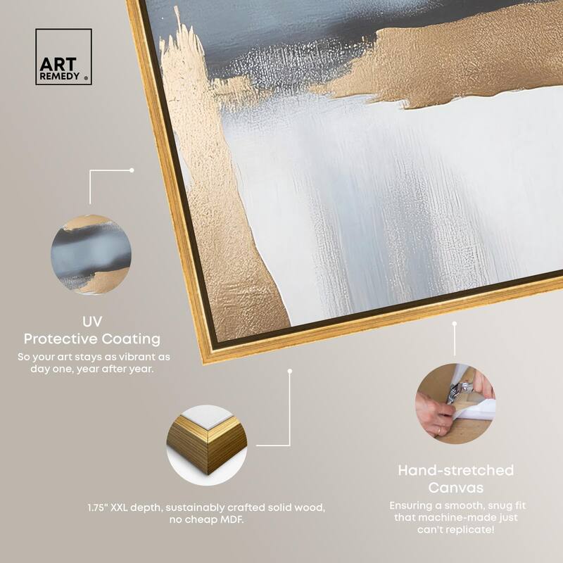 Visual Gold Vortex I Canvas Set of 2 by Art Remedy
