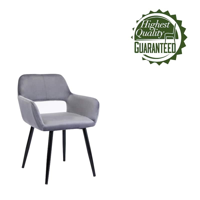 Porthos Home Giana Dining Room Chair, Velvet Upholstery, Metal Legs