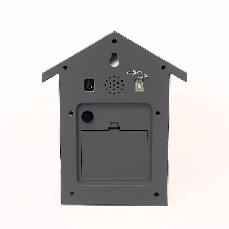 Walplus Grey Minimalist Cuckoo Table Clock 4 changeable birds