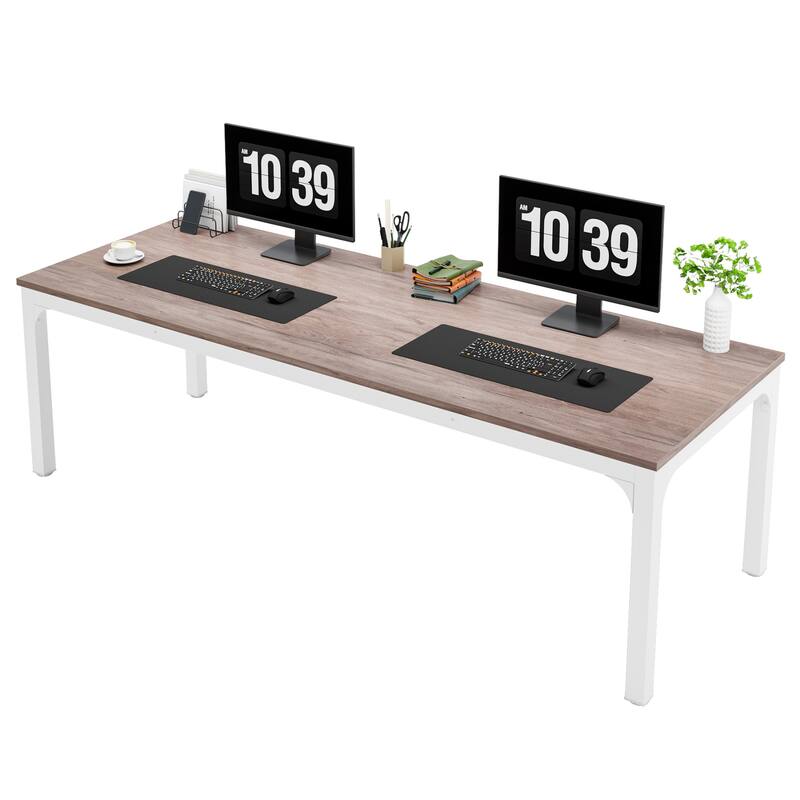 78.74 inch Extra Long 2 Person Double Computer Desk for Home Office ...