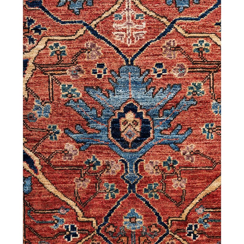 Serapi One-of-a-Kind Hand-Knotted Area Rug - Orange - 8' 0" x 10' 3"