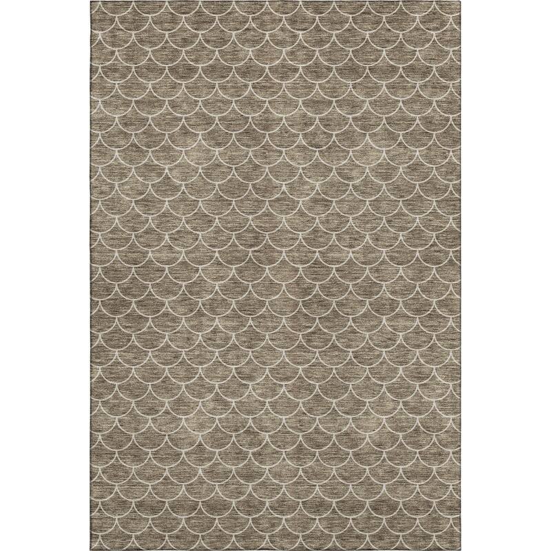 Premium Washable Super Soft Geo Scallops Mayfield Rug