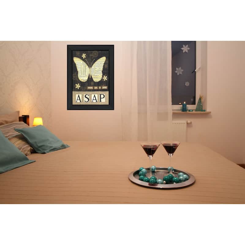 TrendyDecor4U Contemporary "Always Say a Prayer" Framed Print Wall Art by Annie LaPoint