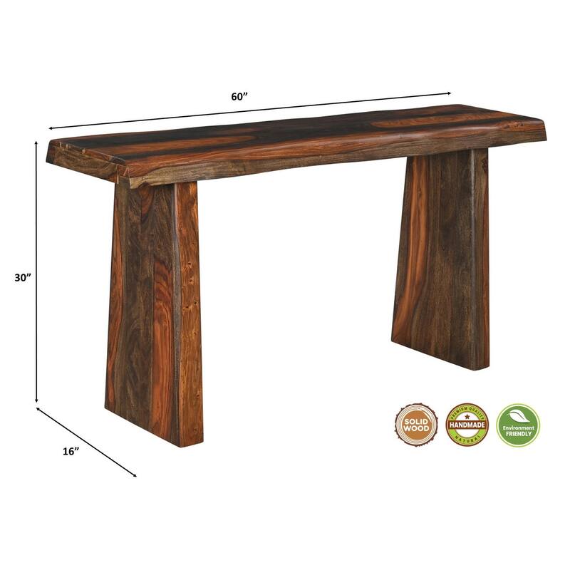 Avenue Live Edge Wood Console Table