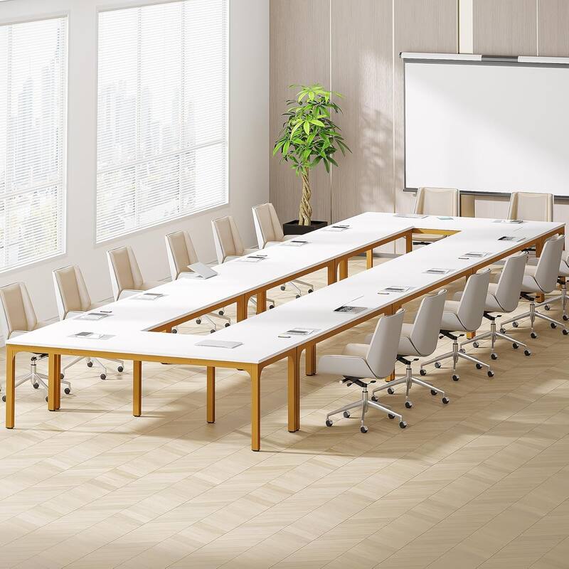 78.74" Large Rectangle Conference Table/Desk, Modern Seminar Meeting Table, Business Tables for Boardroom & Office