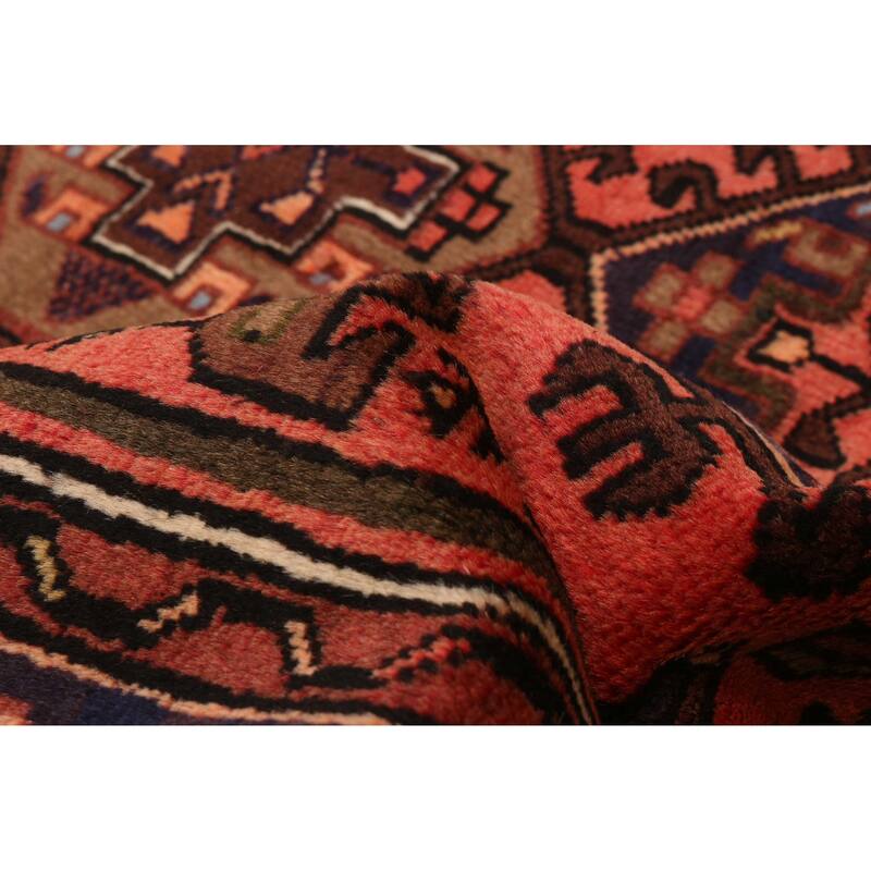 ECARPETGALLERY Hand-knotted Andelz Red Wool Rug - 3'4 x 4'10