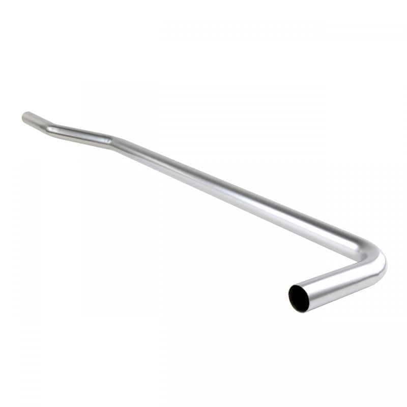 Satin Nickel Brushed L Flush Pipe For Rear Entry High Tank Toilet Renovators Supply