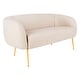 preview thumbnail 22 of 21, SAFAVIEH Couture High Line Collection Alena Off-White Polyester Blend Loveseat