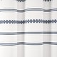 preview thumbnail 15 of 21, Lush Decor Breezy Chic Tassel Jacquard Eco-Friendly Recycled Cotton Shower Curtain Single