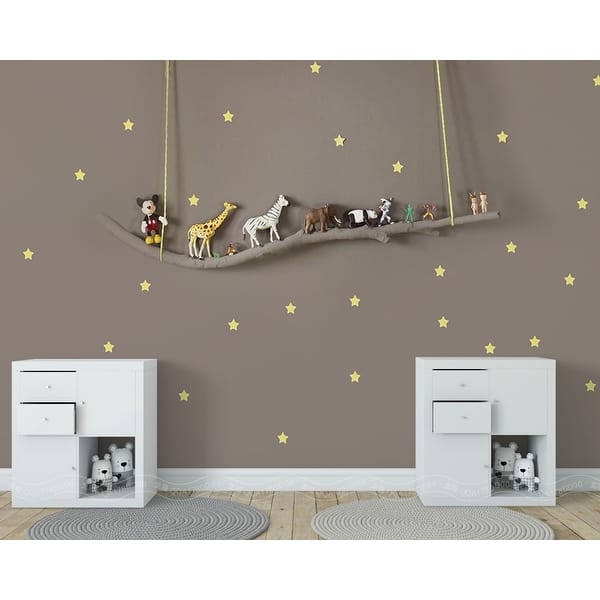 3d Animals Starry Landscape Nursery Textile Wallpaper Overstock