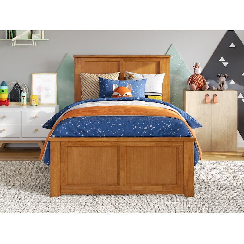 Charlotte Solid Wood Low Profile Platform Bed with Matching Footboard
