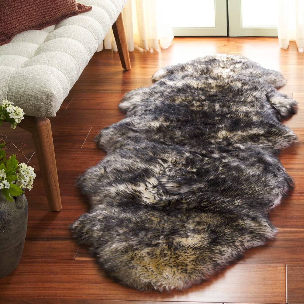 SAFAVIEH, Handmade Natural Kirstie Leanca 3.4-inch Thick Rug