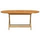 preview thumbnail 3 of 5, vidaXL Folding Patio Table 63"x33.5"x29.5" Solid Eucalyptus Wood